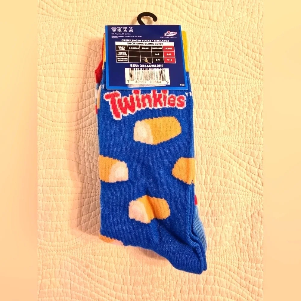 NWT Hostess Twinkies 2 Pairs Of Socks